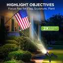 InnoGear Solar Lights Outdoor Waterproof Solar Garden Light for Outside Yard Landscape Lighting Pathway Spot Lights Spotlight Wall Light Auto On/Off, Pack of 4 (White)