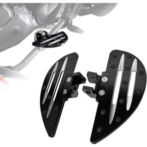Motofunder Driver Foot Pegs Floorboards Wide Foot Rest for Spyder F3/F3-S/F3-T Accessories (2015-2025)- (Water Drop Style)