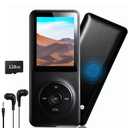 MP3 Player with Bluetooth - Portable Music Player for Kids, Black