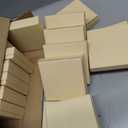 Cardboard Jewelry Brown Gift Boxes 20 Pack3.5×3.5×1 inches, its apply to displaying necklaces, rings, bracelets, earrings