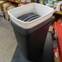 3 Pack Bathroom Trash Can with Lid, 10L/2.6 Gal Small Garbage Can with Press Top Lid, Slim Plastic Waste Basket for Toilet, Office, Bedroom