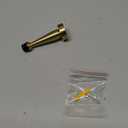 Solid Brass Door Stop, Decorative Door Stopper Wall Protector, Heavy Duty Door Stop with Rubber Bumper Tip for Wall Door Protection Sound Dampening, Brushed Gold Brass Plated