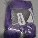 ColorGround Long Straight Purple Braided Wig with two Buns for Cosplay and Cons