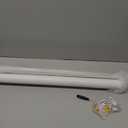 Drill Cordless Blackout Roller Shades Screwless Waterproof Shower Window Blinds, Auto-Retraction Easy Install Blind for Bathroom/Kitchen/Office/Exterior, White 43 inch