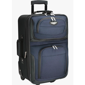 Travel Select Amsterdam Softside Expandable Rolling Luggage, TSA-Approved, Lightweight, Navy, Carry-on 21-Inch