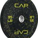 CAP Barbell Rubber Olympic Bumper Plate | Multiple Options/Colors (35lbs - Single)