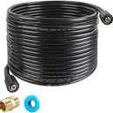 CHAVOR Pressure Washer Hose 50 FT X 1/4 Inch, Replacement Power Washer Hose for Most Brands, M22 14mm or M22 15mm Brass Thread, 3600 PSI