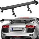 VEVOR GT Wing Car Spoiler, 43.3 inch Universal Spoiler with Single Deck, Adjustable Lightweight Aluminum, Car Rear Spoiler Wing, Racing Spoiler BGW/JDM Drift Black