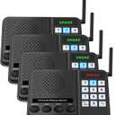 Intercoms Wireless for Home, Long Range Intercom 6000ft, Home Intercom System Wireless with Group Call, 10 Channel, 8 Volume Levels Intercom System for Business Office Elderly(4 Packs)