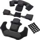 Helmet Padding Memory Foam Pad Protective Mat Helmet Padding Kit for ACH MICH Team Wendy FMA EXF Helmet (Black)