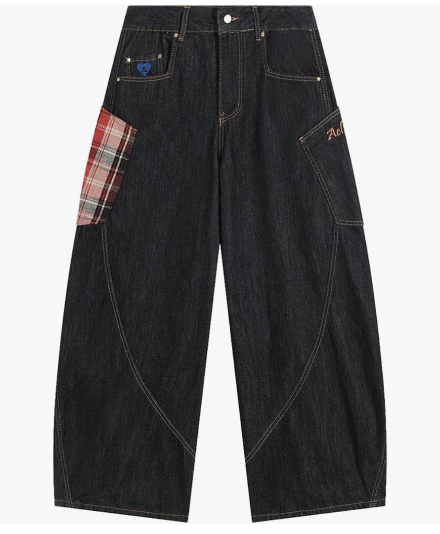 Aelfric Eden Super Baggy Barrel Jeans Wide Leg Denim Trouser Straight Leg Jeans Unisex Vintage Pants, Size 30