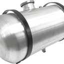 3.25 Gallons Aluminum Gas Tank/Fuel Tank Center Fill 8 x16 inch Spun 1/4 NPT Outlet