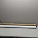 Joydeco 100% Blackout Roller Shades Cordless Blinds for Windows, Free-Stop Shades, UV Protection, Natural Woven Blinds for Home and Office, Light-Proof Aluminum Cover (46" W x 75" H, Gray)