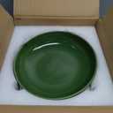 Happy Kit Pasta Bowls 42 Oz, Stoneware Reactive Glaze Serving Bowl Set of 4, 9'' Large Salad Bowls for Fruits, Noodle, Dinner, House-warming Wedding Present, Emerald Green
