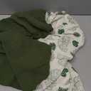 Blissful Diary Muslin Bassinet Sheets for Baby Girls Boys, Boho Soft Cotton Fitted for Oval Hourglass Rectangle Mattress, 2 Pack(Monstera&Dark Green)