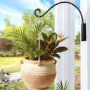 Qiang Ni Hanging Plant Bracket Hooks: 8 Inch Wall Plant Hook Planters and Decor - 2 Piece Rust-Resistant and Secure Brackets Maximize Your Outdoor Living Space