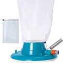 U.S. Pool Supply Professional Swimming Pool Leaf Terminator Vacuum - 15" Pool Cleaner Body, 8 Pressure Jets, 4 Rotating Wheels, 3 Perimeter Brushes, 2 Debris Bags - Below or Above-Ground Sucker Eater