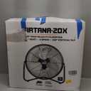 B-Air Firtana 20" High Velocity Electric Garage Floor Fan for Industrial and Home Use with 3-Speeds and Tilt Adjustable Fan Head, SAFF-20, Black