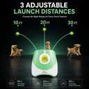 Automatic Dog Ball Launcher for Dogs with 10 Balls, Rechargeable Fetch Toy