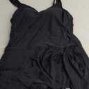 Eomenie One Piece Swimdress Swimsuits for Women Tummy Control Swim Dresses Skirt Bathing Suit (X-Large, Black)
