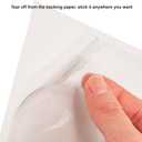 Clear Adhesive 3" x 5" Index Card Pockets With Top Open Loading, 50 Pack, Plastic Labels Holders for Storage Bins and Library, Ideal for Organizing and Protecting Your Cards