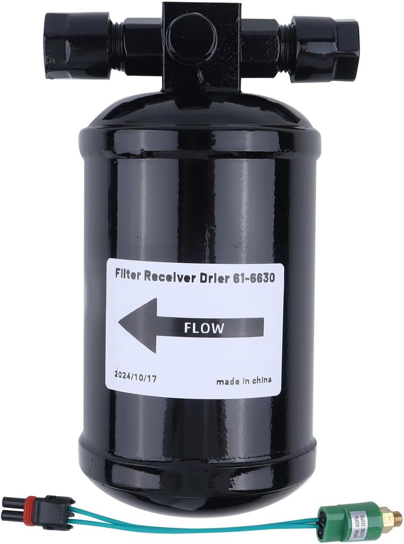 61-6630 AC Receiver Drier With Switch Compatible with Thermo King Tripac Apu Evolution 616630 8033115