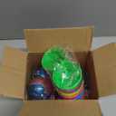 8 Pack Easter Squeeze Stress Balls - 3.4 Inch Large Easter Egg Fillers for Kids Basket Stuffers, Sensory Fidget Toys for Boys Girls, Easter Egg Hunt Prizes, Classroom Gifts