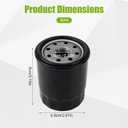 2pcs Oil Filter Replacement for Hydro-Gear 52114 Toro 109-3321 Gravely 21545100, Transmission & Hydraulic Automotive Engine Car Filtro Aceite Motor Compatible with Ariens Bad Boy Bush Hog Exmark