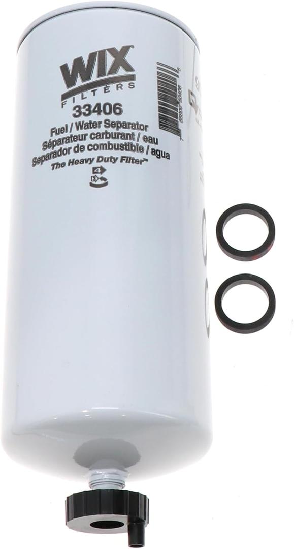 WIX Filters - 33406 Heavy Duty Spin On Fuel Water Separator, Pack of 1