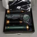 5 in 1 Blow Dryer Brush, Upgrade Hair Dryer Brush Set Negative Ion Air Styler Curling Wrap Air Curler, Hot Air Brush Curling Iron Hair Styling Tools As A Gift for Straight/Curl/Dry/Smooth (Gold)