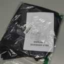 NICETOWN Black French Door Curtains for Window, 100% Blackout Thermal Insulated Window Covering for Glass Door, Front Kitchen Curtain Tie Up Shade 26W x 72L Inches Long, 1 Panel