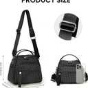 Women's Elegant Solid Color Shoulder Bag Fashionable Zipper Crossbody Bags Soft Top Handle Handbag Purse