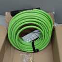 PVC Pressure Washer Hose 50 FT x 1/4", Kink Resistant Power Washer Hose, High Pressure Water Hose Extension Replacement for Home Use with M22-14mm Brass Fittings, 3300 PSI, Green