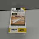 2 x 4 Clear Silicone Wall Protector Strips  Self-Adhesive Door Slam Stoppers & Noise Dampening Bumpers for Cabinets, Car, Toilet Lids, Drawers, Shower  5.5" x 0.7" x 0.2" by Vellax