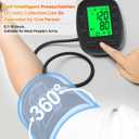 Blood Pressure Monitor Upper Arm Blood Pressure Monitors for Home Use with Adjustable Bp Cuff 8.7"-16.5", Backlit Screen, 2x99 Memory, Voice Broadcast and Battery Bp Machine, Easy to Use