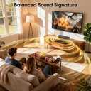 Saiyin Sound Bar for Smart TV, 11.7-inch Soundbar with Bluetooth 5.3/Optical/Auxiliary Inputs, Small Size & Big Power, 48W Peak Power Compact Sound Bar for TV, PC, Gaming, and Projectors