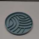 OHMO Slow Feeder Dog& Cat Bowl, Silicone Puppy Cat Food Bowl with Anti-Slip Suction Cup Slow Down Small Dogs Eating, Anti Choking (S-Tree of Life,Light Blue)