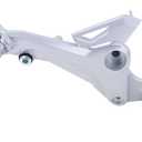 Motorcyle Footpegs Assembly Footrest Kit Compatible with 2016-2020 Honda Grom MSX 125 SF Replaces 50600-K26-B00 (Silver, Right Side)
