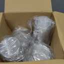 BYSNOW 100 Pack 16 oz Clear Plastic Cups with Lids, Disposable Iced Coffee Cups with Sip Lids, Sturdy Plastic Smoothie Cups for Cold Drinks