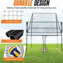 2025 Upgraded Volleyball Training Equipment Net Volleyball Spike Trainer for Indoor and Outdoor Volleyball Practice Net Station, Perfect for Team or Solo Training, Home Volleyball Net