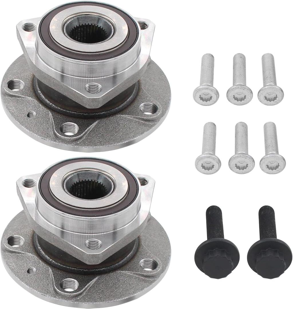 ApplianPar Left and Right Wheel Hub Bearing Assembly for Audi A3 Q3 S3 TT Quattro VW Arteon Jetta Tiguan Golf GTI Front or Rear