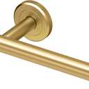 Gatco 4233 Latitude II European Toilet Tissue Holder, Brushed Brass, 6.88"