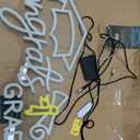 Congrats Grad Neon Sign Congrats Neon Lights Signs for Wall Decor with Dimmable Backdrop LED Light Up Signs for Party, Photos, Class of 2025 Celebrations, Graduation Gift (White + Yellow)