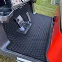 Golf Cart Floor Liner Mat Full Coverage Custom Fit for 2 and 2+2 Club Car Models Precedent 2004-2025/Onward & Tempo (2017-2025)/Villager & V4L (2019-2025 (Black)