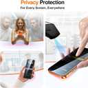 SMARTDEVIL 2 Pack Privacy Screen Protector for iPhone 17 Pro Max, Anti-Spy Tempered Glass, 9H Hardness Military Grade Shatterproof, Easy to Install, Auto Bubble-Free and Dust-Free Box, Case Friendly