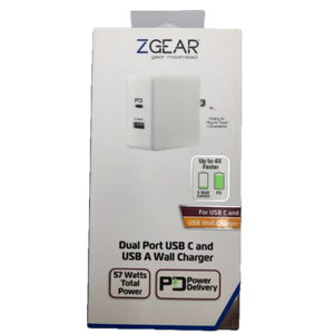 ZGear 3 Port Adaptive Fast Charger 65 Watts Of Power