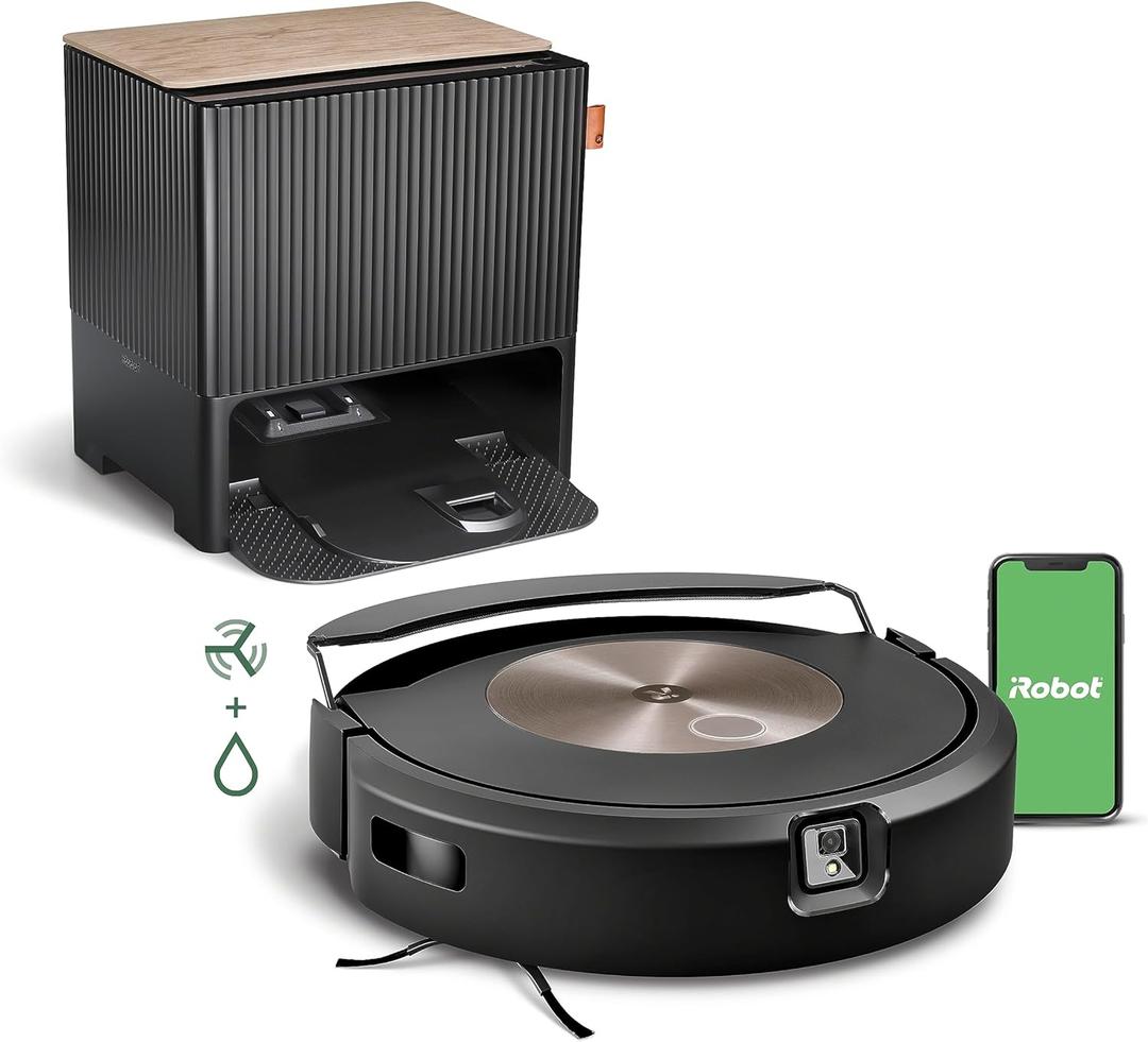 iRobot Roomba Combo j9+ Self-Emptying & Auto-Fill Robot Vacuum & Mop  Multi-Functional Base Refills Bin and Empties Itself, Vacuums and Mops Without Needing to Avoid Carpets, Avoids Obstacles
