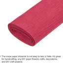 MECCANIXITY Crepe Paper Roll 7.5ft Long 20 Inch Wide for Wedding Ceremony Various Large Festivals Decoration, Deep Red 2pcs