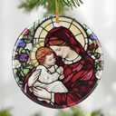 Virgin Mary Ornament: Christmas Ornaments, Religious Christmas Decorations for Tree, Catholic Ornament & Christian Holiday Decor | Religious Gifts, Christian Gifts (Christian Design 1)
