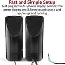 Cyber Acoustics CA-2014 Computer Speakers, Full Stereo Sound, Convenient Controls, Easy Setup